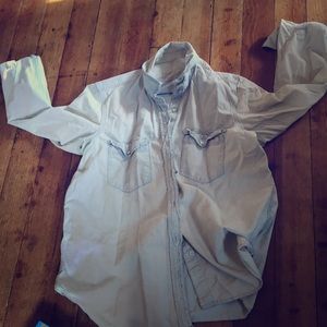 GAP light wash denim shirt